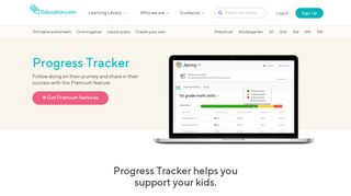 Progress Tracker - Education.com's