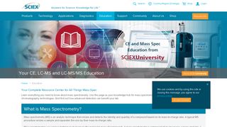 Your CE, LC-MS and LC-MS/MS Education Portal | SCIEX