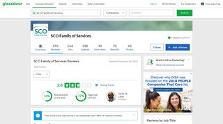 SCO Family of Services Reviews | Glassdoor
