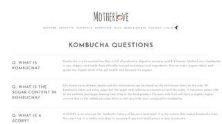 FAQ — MotherLove Ferments