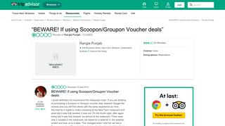 BEWARE! If using Scoopon/Groupon Voucher deals - Rangla Punjab ...
