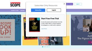 Homepage Logged In - Scholastic Scope