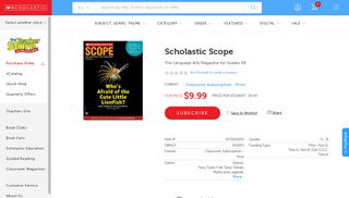 Scholastic Scope by - Scholastic Teacher Store