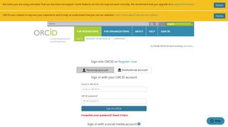 Sign in - ORCID