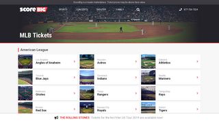 MLB Tickets 2019 | ScoreBig.com