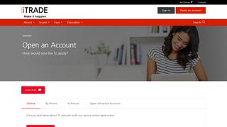 Open an Account - Scotia iTRADE