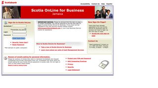 Jamaica - Scotia Online for Business