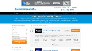 Scotiabank Credit Cards - Compare Rates & Rewards