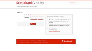 Sign In - Scotiabank Vitality - powered by Morneau Shepell