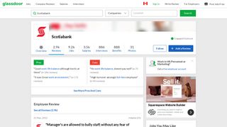 Scotiabank - Manager's are allowed to bully staff, without any fear of ...