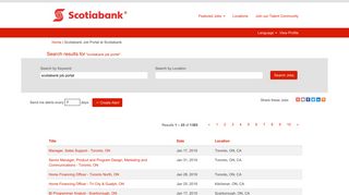 Scotiabank Job Portal - Scotiabank Jobs