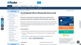 Scotiabank More Rewards Visa Card Review January 2019 | finder ...