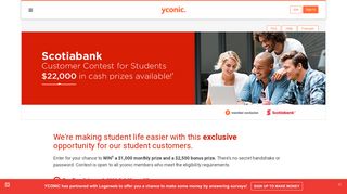 Scotiabank Customer Contest for Students - Yconic