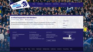 Scotland Supporters Club Members | Scottish Football Museum