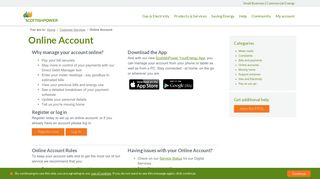 Online Account - ScottishPower
