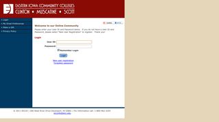 User Login - Scott Community College - our Online Community