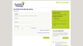 Scottish Friendly My Plans - Login in to your account