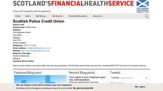 Scottish Police Credit Union | Scotland's Financial Health Service
