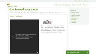 Meter reads - ScottishPower