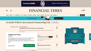 Scottish Widows Investment Partnership Ltd | Financial Times
