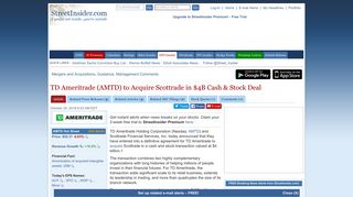 TD Ameritrade (AMTD) to Acquire Scottrade in $4B Cash & Stock Deal