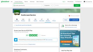 Scotts Lawn Service Employee Benefit: 401K Plan | Glassdoor