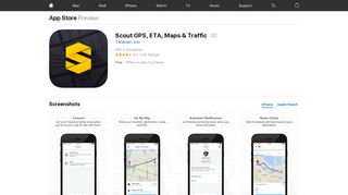 Scout GPS, ETA, Maps & Traffic on the App Store - iTunes - Apple