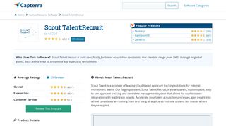 Scout Talent:Recruit Reviews and Pricing - 2019 - Capterra