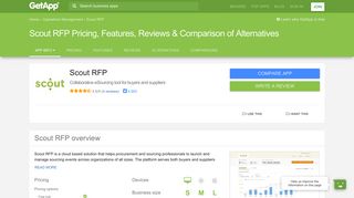 Scout RFP Pricing, Features, Reviews & Comparison of Alternatives ...