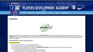 Scouting Zone | Players Development Academy