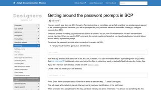 Getting around the password prompts in SCP | Jekyll theme for ...