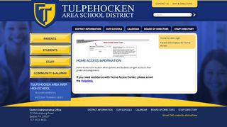 Home Access - Tulpehocken Area School District
