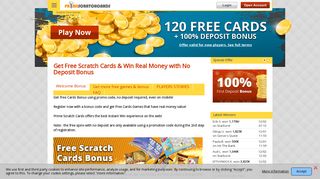 Free Scratch Cards Bonus No Deposit | PrimeScratchCards