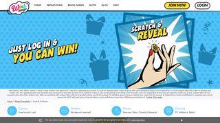 FREE Scratch Card |Win spins, tickets, bonuses & more | Wink Bingo