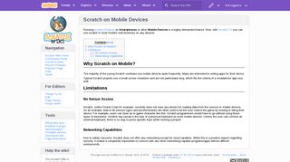 Scratch on Mobile Devices - Scratch Wiki