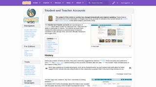 Student and Teacher Accounts - Scratch Wiki