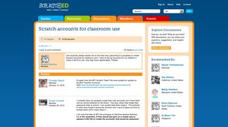 Scratch accounts for classroom use | ScratchEd