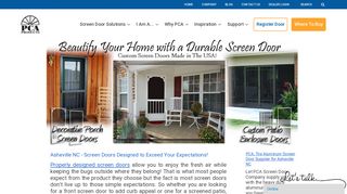 Screen Doors Asheville NC Patio Doors Porch Screen… | PCA Products