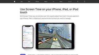 Use Screen Time on your iPhone, iPad, or iPod touch - Apple Support