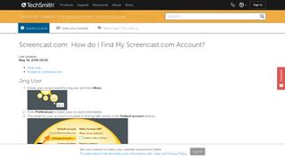 Screencast.com: How do I Find My Screencast.com Account ...