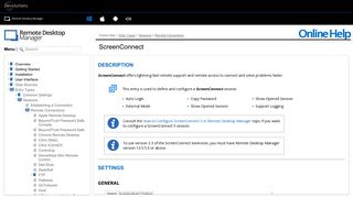 ScreenConnect - Remote Desktop Manager