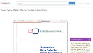 Screenwise Data Collector Setup Instructions - PDF - DocPlayer.net