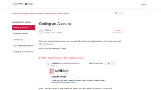 Getting an Account – ScribbleLive: Engage & Community Content