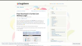 Free Download in Scribd.Com Without Login | bugishere