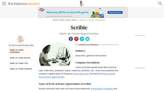 Scribie - Work at Home Data Entry Transcription Company