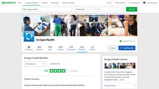 Scripps Health Employee Benefits and Perks | Glassdoor