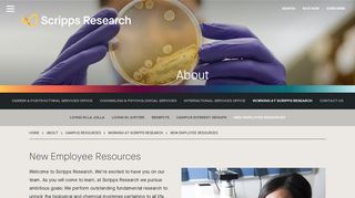 New Employee Resources | Scripps Research