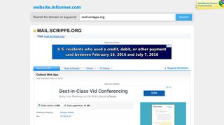 mail.scripps.org at WI. Outlook Web App - Website Informer