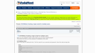 [TUTORIAL] Creating a login script for multiple users. - VodaHost