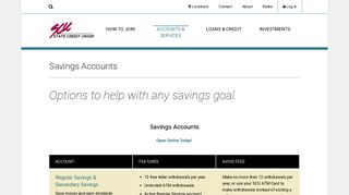 Savings Accounts | South Carolina State Credit Union